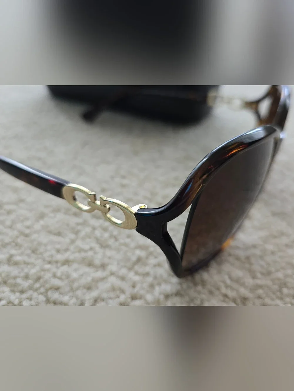 Coach Women’s Tortoiseshell Sunglasses - Brown Lenses